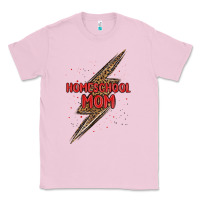 Bubblegum Pink homeschool mom lightning bolt Classic Tee - MaliasSmallBusiness