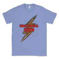 Colony Blue homeschool mom lightning bolt Classic Tee - MaliasSmallBusiness