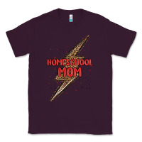 Plum homeschool mom lightning bolt Classic Tee - MaliasSmallBusiness