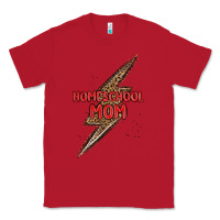 Red homeschool mom lightning bolt Classic Tee - MaliasSmallBusiness