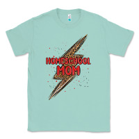 Seafoam homeschool mom lightning bolt Classic Tee - MaliasSmallBusiness