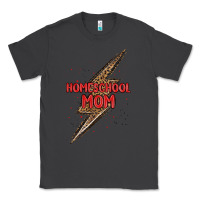 Smoke homeschool mom lightning bolt Classic Tee - MaliasSmallBusiness