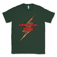 Sports Green homeschool mom lightning bolt Classic Tee - MaliasSmallBusiness