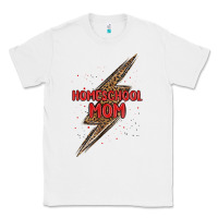 White homeschool mom lightning bolt Classic Tee - MaliasSmallBusiness