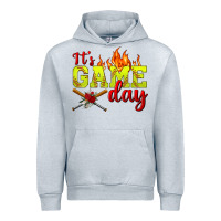 Heather Grey It's Game Day Softball Urban Hoodie - BundleAndBundleShop