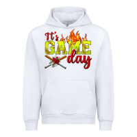 White It's Game Day Softball Urban Hoodie - BundleAndBundleShop