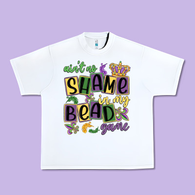 Ain't No Shame In My Bead Game Urban Heavy Tee Designed By Maliassmallbusiness