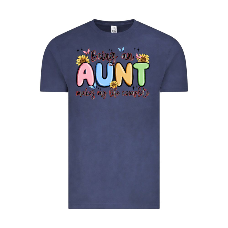 Being An Aunt Makes My Life Complete Vintage Tee by MaliasSmallBusiness | Teevron
