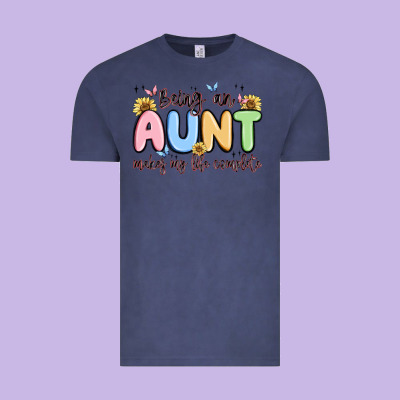 Being An Aunt Makes My Life Complete Vintage Tee Designed By Maliassmallbusiness
