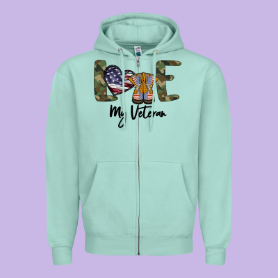 My Veteran Zipper Hoodie Designed By Bettercallsaul