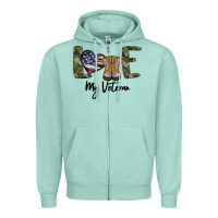 Seafoam My Veteran Zipper Hoodie - Bettercallsaul