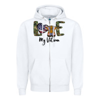 White My Veteran Zipper Hoodie - Bettercallsaul