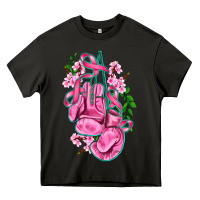 Asphalt cancer boxing gloves with ribbon Heavy Core Tee - AdoDesignShop