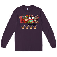 Plum love christmas Long Sleeve Tee - MaliasSmallBusiness