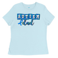 Baby Blue autism dad Ladies Tee - AdoDesignShop