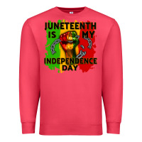Juneteenth Is My Independence Day Cowgirl Premium Sweatshirt | Teevron