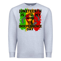 Heather Grey juneteenth is my independence day cowgirl Premium Sweatshirt - CowGirlArtShop