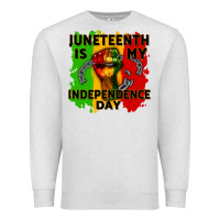 Oatmeal Heather juneteenth is my independence day cowgirl Premium Sweatshirt - CowGirlArtShop