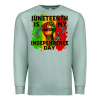 Seafoam juneteenth is my independence day cowgirl Premium Sweatshirt - CowGirlArtShop