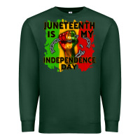 Sports Green juneteenth is my independence day cowgirl Premium Sweatshirt - CowGirlArtShop