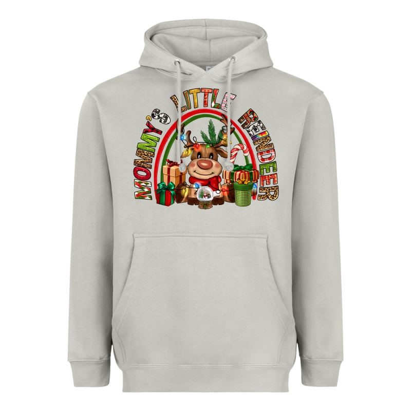 Mommys Little Reindeer Christmas Heavyweight Hoodie by CowGirlArtShop | Teevron