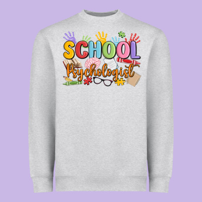School Psychologist Heavyweight Sweatshirt Designed By Maliassmallbusiness