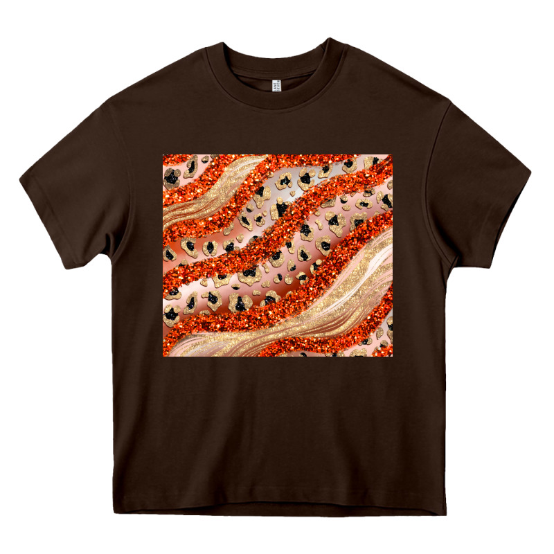 Orange Glitter Heavy Core Tee by JahusDesignShop | Teevron