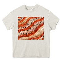 Cream orange glitter Heavy Core Tee - JahusDesignShop