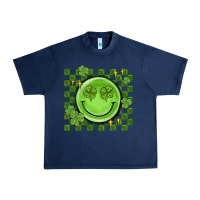 Navy checkered st. patrick's day Urban Heavy Tee - MaliasSmallBusiness
