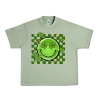 Oil Green checkered st. patrick's day Urban Heavy Tee - MaliasSmallBusiness
