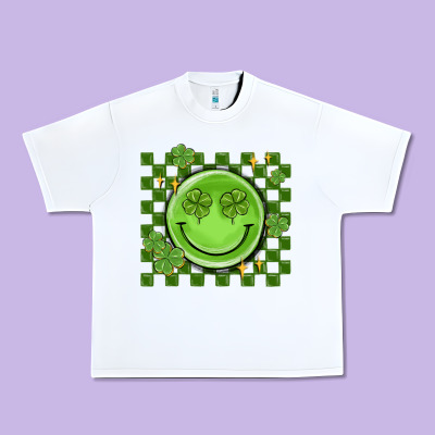 Checkered St. Patrick's Day Urban Heavy Tee Designed By Maliassmallbusiness