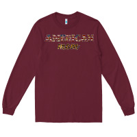 Burgundy American mom Long Sleeve Tee - JahusDesignShop