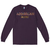 Plum American mom Long Sleeve Tee - JahusDesignShop