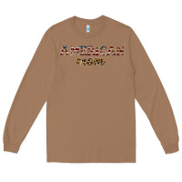 Toasted Coconut American mom Long Sleeve Tee - JahusDesignShop