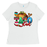 White taco dad Ladies Tee - AdoDesignShop