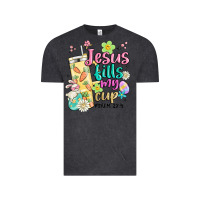 Vintage Black easter jesus fills my cup Vintage Tee - MaliasSmallBusiness