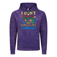 Cloud Purple dont speak much because im brilliant Vintage Hoodie - MaliasSmallBusiness