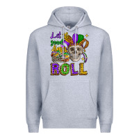 Heather Grey let the good times roll Premium Hoodie - CowGirlArtShop