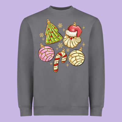 Christmas Conchas Heavyweight Sweatshirt Designed By Maliassmallbusiness