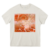 Cream orange glitter Heavy Core Tee - JahusDesignShop