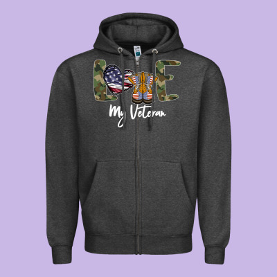 My Veteran Zipper Hoodie Designed By Bettercallsaul