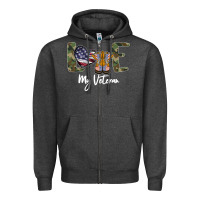 Charcoal Heather My Veteran Zipper Hoodie - Bettercallsaul