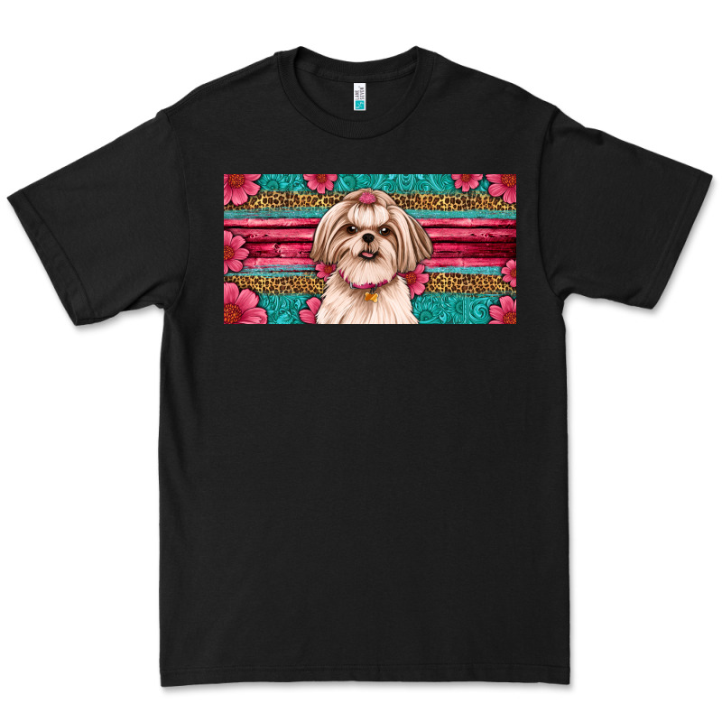 Western Shih Tzu License Plate Design Premium Tee by JahusDesignShop | Teevron