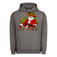 Pigment Tornado Feliz Navidad Santa With Cactus Urban Hoodie - BundleAndBundleShop