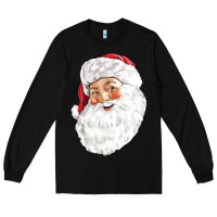 Black Santa Long Sleeve Tee - NancyCooperArtShop