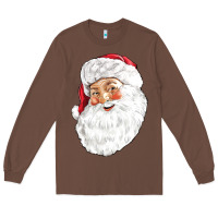 Chestnut Santa Long Sleeve Tee - NancyCooperArtShop