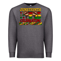 Charcoal Heather juneteenth celebrating black freedom Premium Sweatshirt - CowGirlArtShop