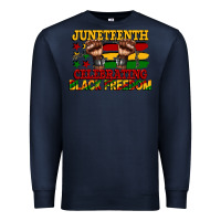 Navy juneteenth celebrating black freedom Premium Sweatshirt - CowGirlArtShop