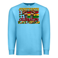 Ocean Blue juneteenth celebrating black freedom Premium Sweatshirt - CowGirlArtShop