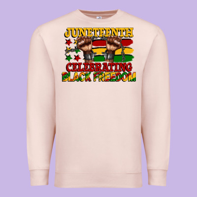 Juneteenth Celebrating Black Freedom Premium Sweatshirt Designed By Cowgirlartshop